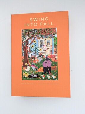 NEW IN BOX Hobbry "Swing Into Fall" Autumn Scene 1000-Piece Puzzle